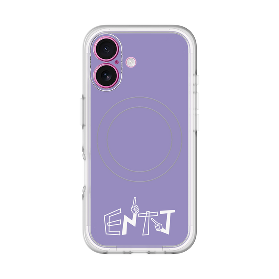 スリムプロテクションプレミアムケース with MagSafe［ オリジナル - ENTJ 指揮官 - アルファベット - パープル ］