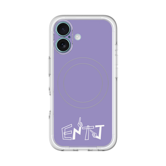 スリムプロテクションプレミアムケース with MagSafe［ オリジナル - ENTJ 指揮官 - アルファベット - パープル ］