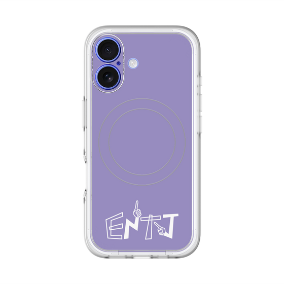 スリムプロテクションプレミアムケース with MagSafe［ オリジナル - ENTJ 指揮官 - アルファベット - パープル ］