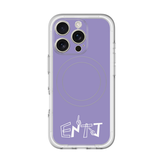 スリムプロテクションプレミアムケース with MagSafe［ オリジナル - ENTJ 指揮官 - アルファベット - パープル ］