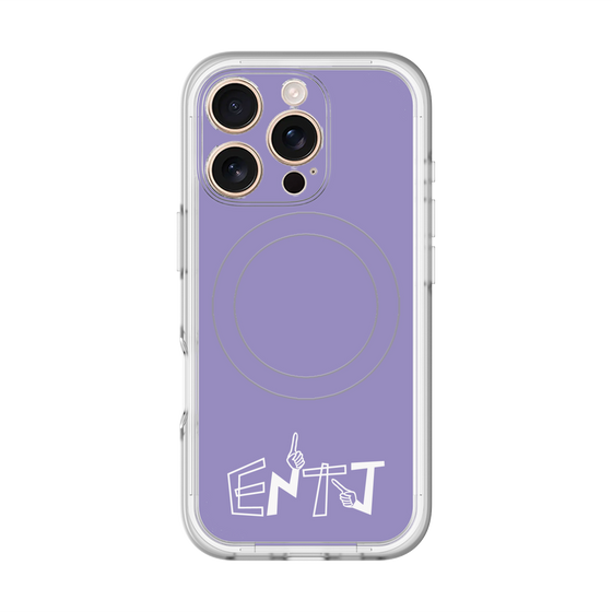 スリムプロテクションプレミアムケース with MagSafe［ オリジナル - ENTJ 指揮官 - アルファベット - パープル ］