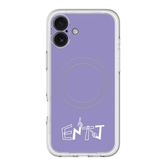 スリムプロテクションプレミアムケース with MagSafe［ オリジナル - ENTJ 指揮官 - アルファベット - パープル ］