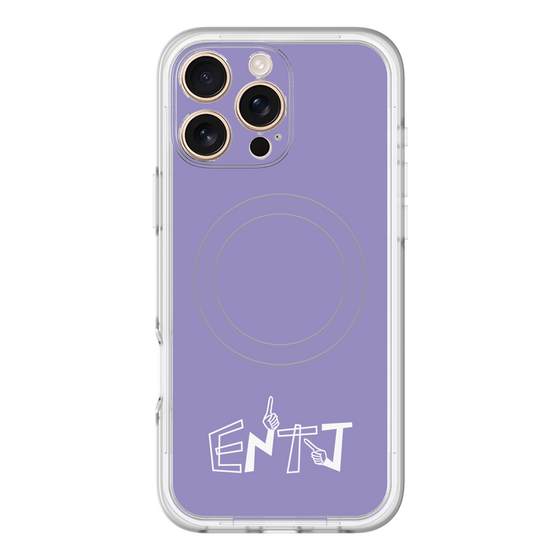 スリムプロテクションプレミアムケース with MagSafe［ オリジナル - ENTJ 指揮官 - アルファベット - パープル ］