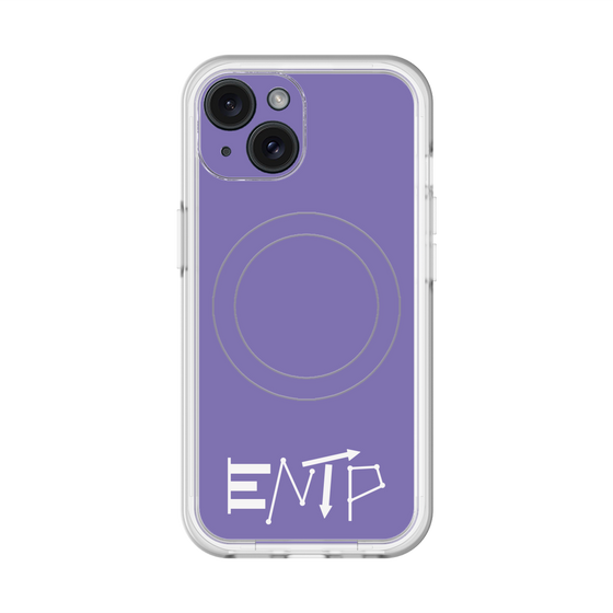 スリムプロテクションプレミアムケース with MagSafe［ オリジナル - ENTP 討論者 - アルファベット - パープル ］