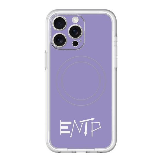 スリムプロテクションプレミアムケース with MagSafe［ オリジナル - ENTP 討論者 - アルファベット - パープル ］