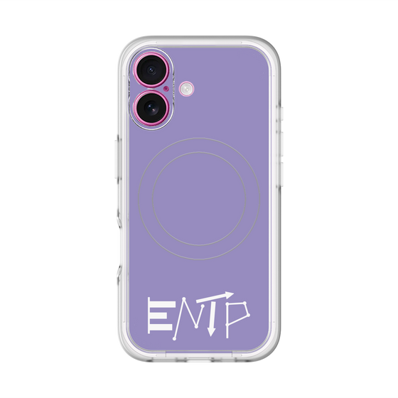 スリムプロテクションプレミアムケース with MagSafe［ オリジナル - ENTP 討論者 - アルファベット - パープル ］