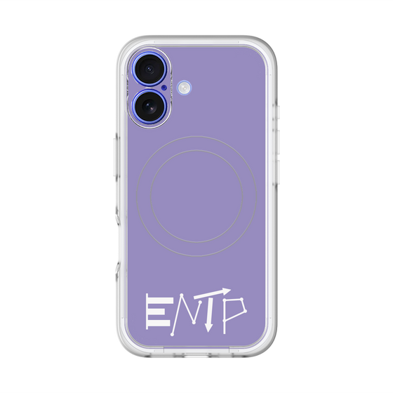 スリムプロテクションプレミアムケース with MagSafe［ オリジナル - ENTP 討論者 - アルファベット - パープル ］