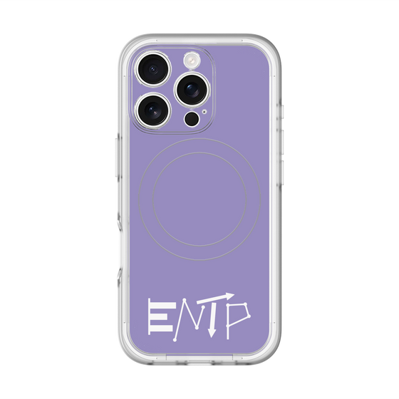 スリムプロテクションプレミアムケース with MagSafe［ オリジナル - ENTP 討論者 - アルファベット - パープル ］