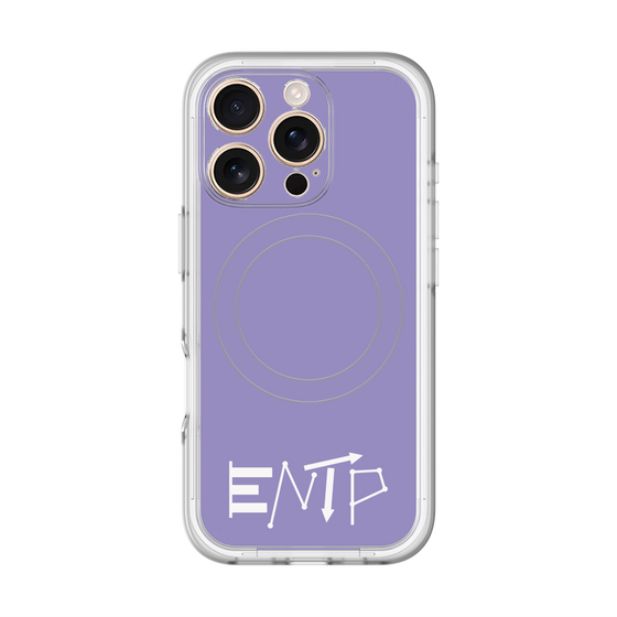 スリムプロテクションプレミアムケース with MagSafe［ オリジナル - ENTP 討論者 - アルファベット - パープル ］