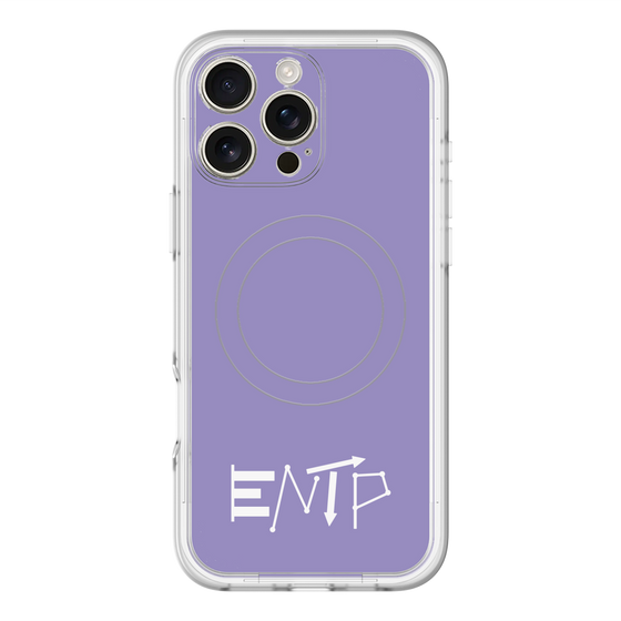 スリムプロテクションプレミアムケース with MagSafe［ オリジナル - ENTP 討論者 - アルファベット - パープル ］