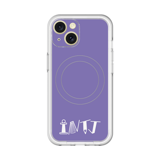 スリムプロテクションプレミアムケース with MagSafe［ オリジナル - INTJ 建築家 - アルファベット - パープル ］