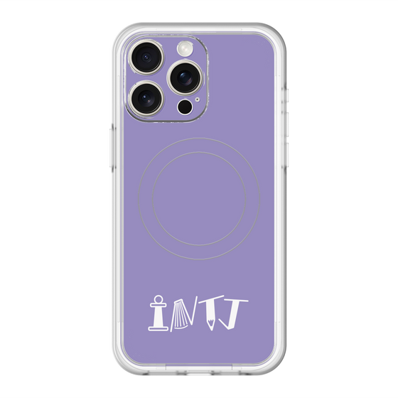 スリムプロテクションプレミアムケース with MagSafe［ オリジナル - INTJ 建築家 - アルファベット - パープル ］