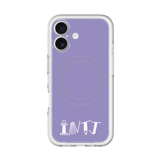 スリムプロテクションプレミアムケース with MagSafe［ オリジナル - INTJ 建築家 - アルファベット - パープル ］