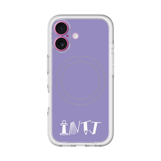 スリムプロテクションプレミアムケース with MagSafe［ オリジナル - INTJ 建築家 - アルファベット - パープル ］