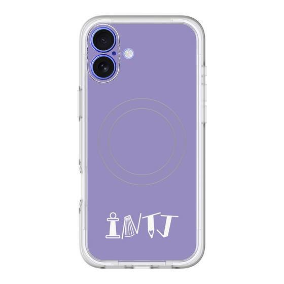 スリムプロテクションプレミアムケース with MagSafe［ オリジナル - INTJ 建築家 - アルファベット - パープル ］