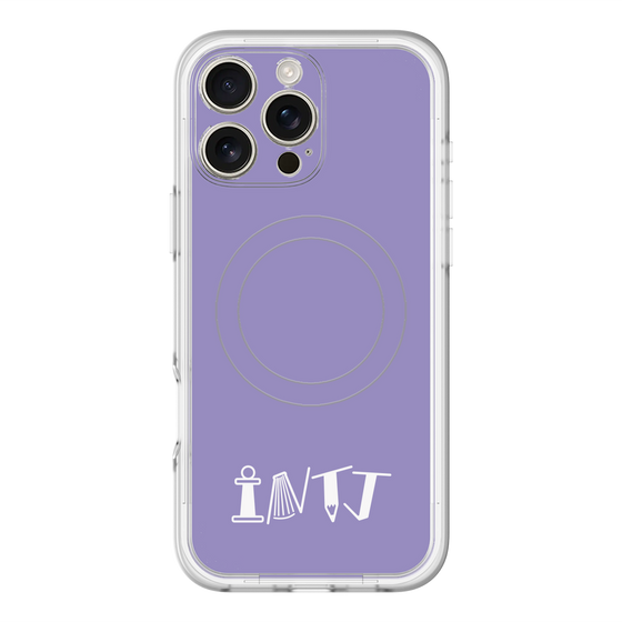スリムプロテクションプレミアムケース with MagSafe［ オリジナル - INTJ 建築家 - アルファベット - パープル ］