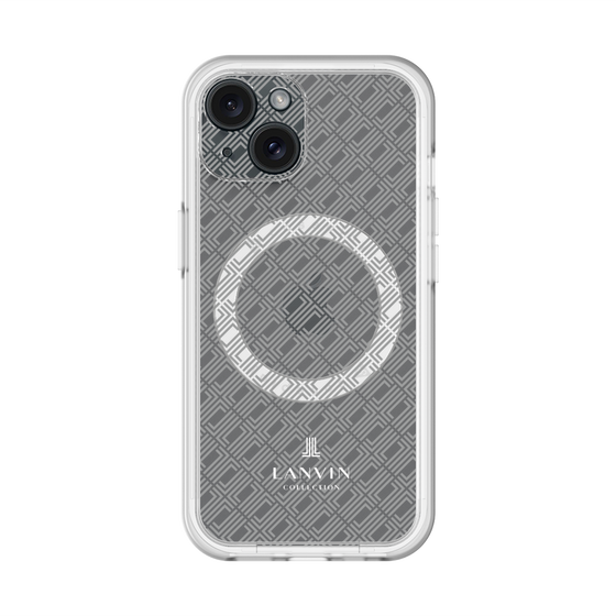 スリムプロテクションプレミアムケース with MagSafe［ LANVIN COLLECTION - ロゴパターン ］