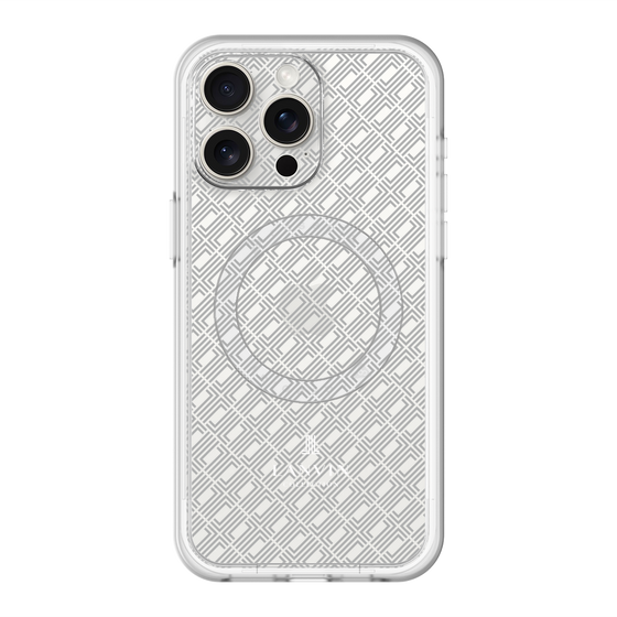 スリムプロテクションプレミアムケース with MagSafe［ LANVIN COLLECTION - ロゴパターン ］