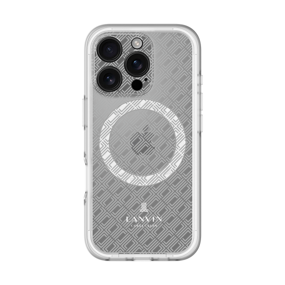 スリムプロテクションプレミアムケース with MagSafe［ LANVIN COLLECTION - ロゴパターン ］