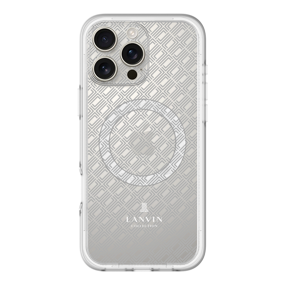 スリムプロテクションプレミアムケース with MagSafe［ LANVIN COLLECTION - ロゴパターン ］