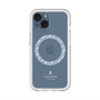 スリムプロテクションプレミアムケース with MagSafe［ LANVIN COLLECTION - ロゴパターン - ブルー ］