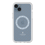 スリムプロテクションプレミアムケース with MagSafe［ LANVIN COLLECTION - ロゴパターン - ブルー ］