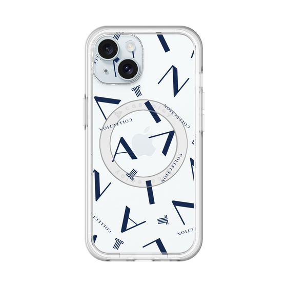 スリムプロテクションプレミアムケース with MagSafe［ LANVIN COLLECTION - タイポグラフィ ］