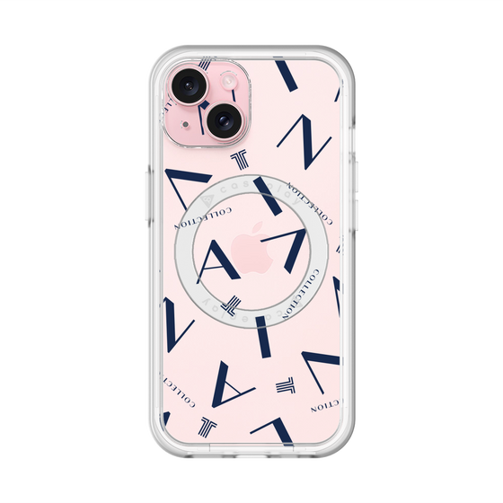 スリムプロテクションプレミアムケース with MagSafe［ LANVIN COLLECTION - タイポグラフィ ］