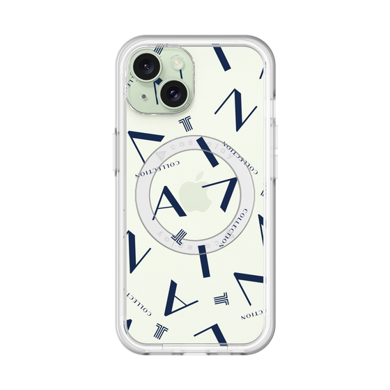 スリムプロテクションプレミアムケース with MagSafe［ LANVIN COLLECTION - タイポグラフィ ］