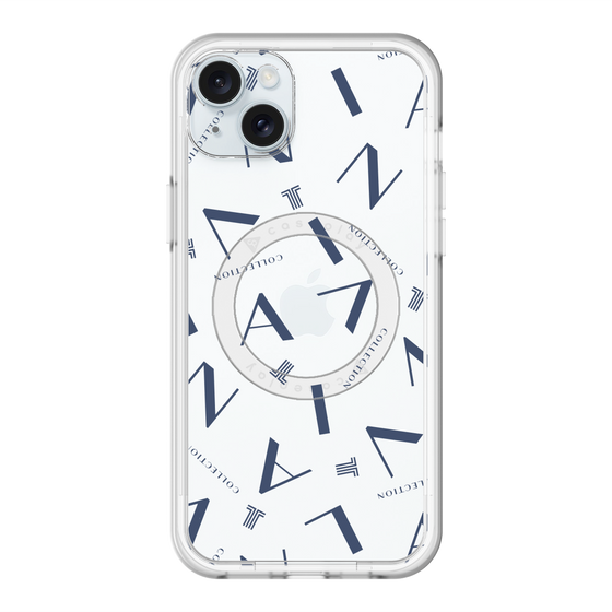 スリムプロテクションプレミアムケース with MagSafe［ LANVIN COLLECTION - タイポグラフィ ］