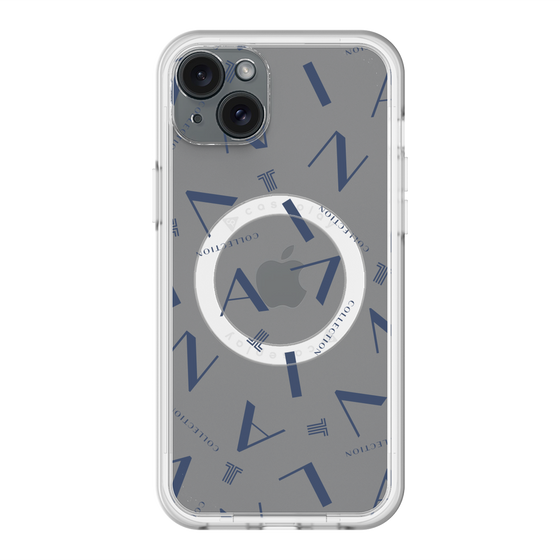 スリムプロテクションプレミアムケース with MagSafe［ LANVIN COLLECTION - タイポグラフィ ］