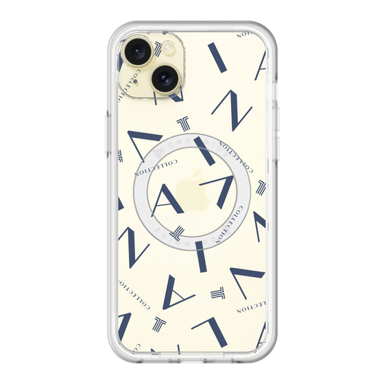スリムプロテクションプレミアムケース with MagSafe［ LANVIN COLLECTION - タイポグラフィ ］