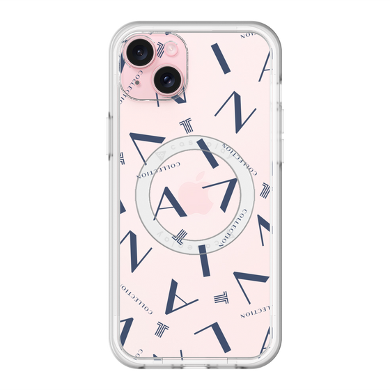 スリムプロテクションプレミアムケース with MagSafe［ LANVIN COLLECTION - タイポグラフィ ］
