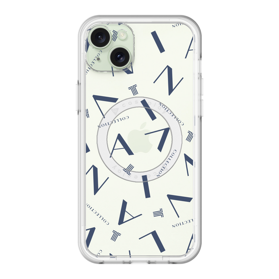 スリムプロテクションプレミアムケース with MagSafe［ LANVIN COLLECTION - タイポグラフィ ］