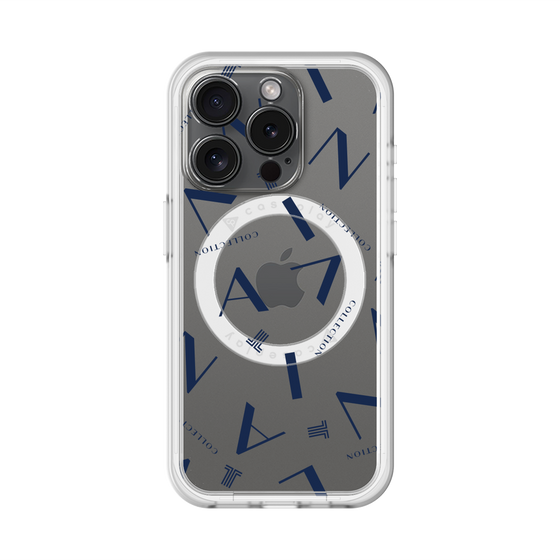 スリムプロテクションプレミアムケース with MagSafe［ LANVIN COLLECTION - タイポグラフィ ］