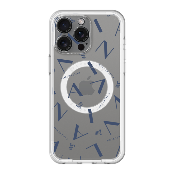 スリムプロテクションプレミアムケース with MagSafe［ LANVIN COLLECTION - タイポグラフィ ］