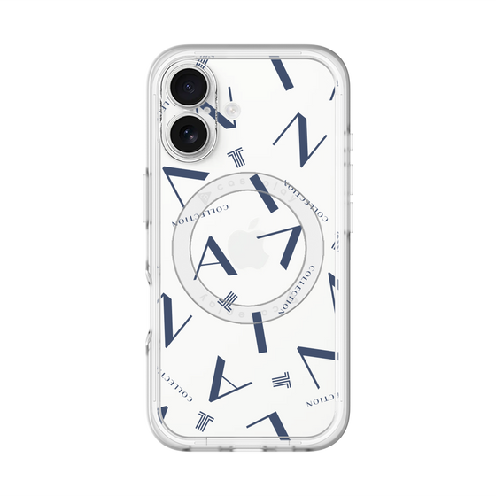 スリムプロテクションプレミアムケース with MagSafe［ LANVIN COLLECTION - タイポグラフィ ］