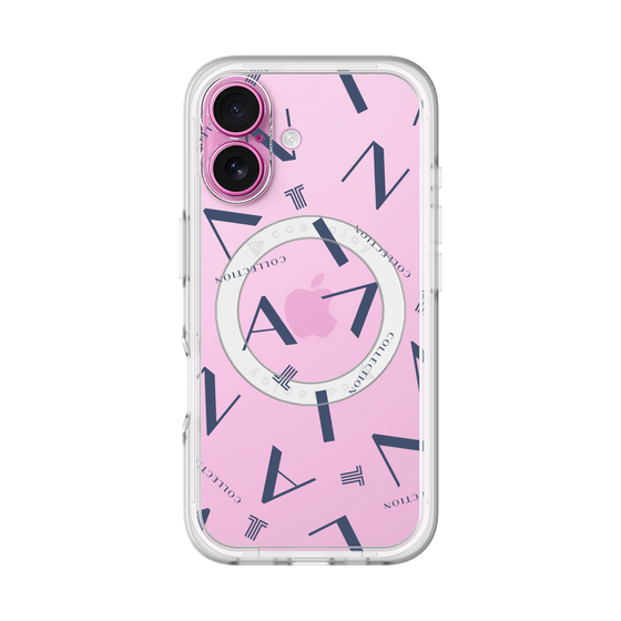 スリムプロテクションプレミアムケース with MagSafe［ LANVIN COLLECTION - タイポグラフィ ］