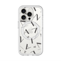 スリムプロテクションプレミアムケース with MagSafe［ LANVIN COLLECTION - タイポグラフィ - グレー ］