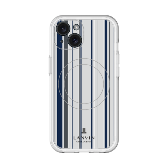 スリムプロテクションプレミアムケース with MagSafe［ LANVIN COLLECTION - ストライプ ］