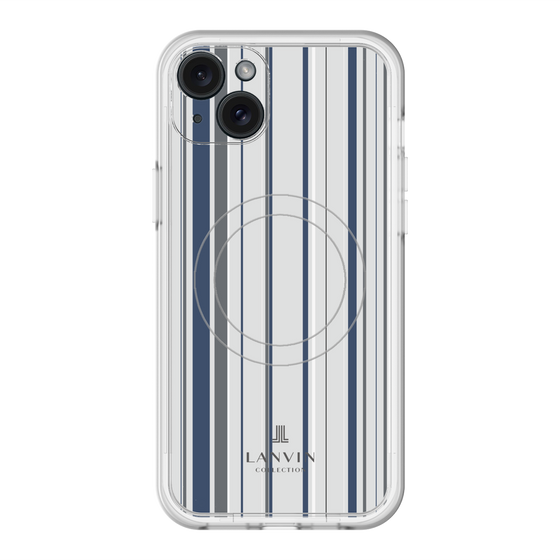 スリムプロテクションプレミアムケース with MagSafe［ LANVIN COLLECTION - ストライプ ］