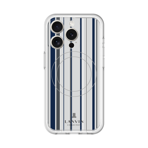 スリムプロテクションプレミアムケース with MagSafe［ LANVIN COLLECTION - ストライプ ］