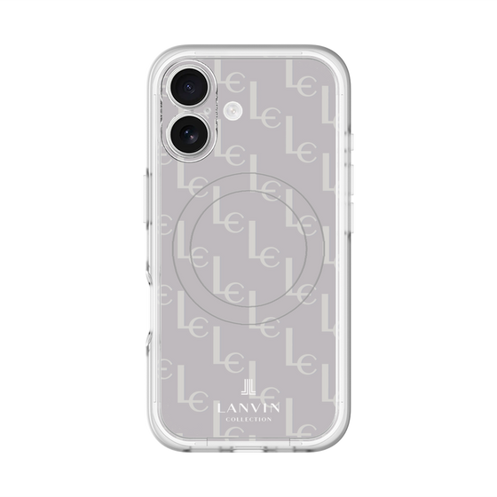 スリムプロテクションプレミアムケース with MagSafe［ LANVIN COLLECTION - ジオメトリック - ライラック ］