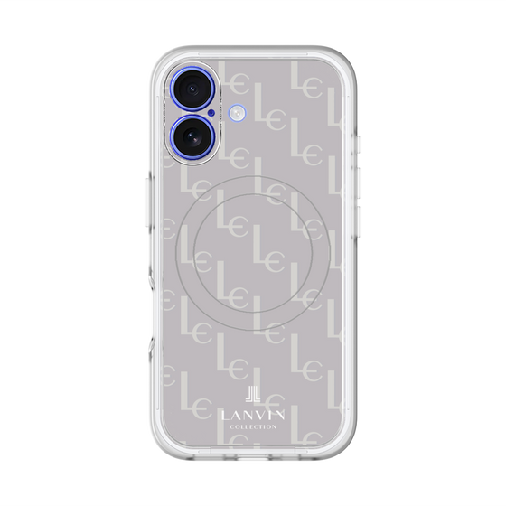 スリムプロテクションプレミアムケース with MagSafe［ LANVIN COLLECTION - ジオメトリック - ライラック ］