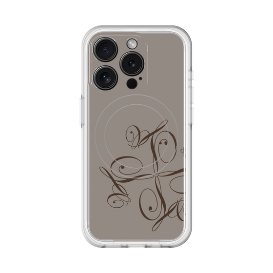 スリムプロテクションプレミアムケース with MagSafe［ LANVIN COLLECTION - 筆記体ロゴ ］