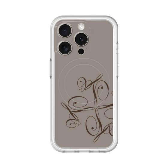 スリムプロテクションプレミアムケース with MagSafe［ LANVIN COLLECTION - 筆記体ロゴ ］
