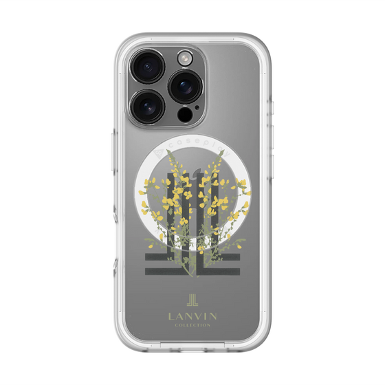 スリムプロテクションプレミアムケース with MagSafe［ LANVIN COLLECTION - フラワー ］