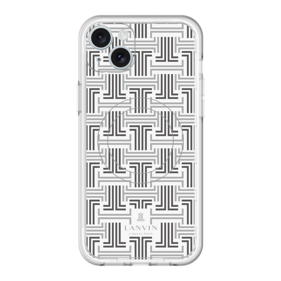 スリムプロテクションプレミアムケース with MagSafe［ LANVIN COLLECTION - モノグラム ］
