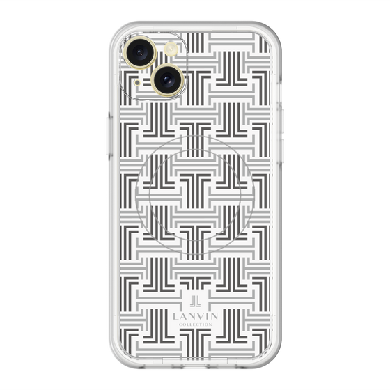 スリムプロテクションプレミアムケース with MagSafe［ LANVIN COLLECTION - モノグラム ］