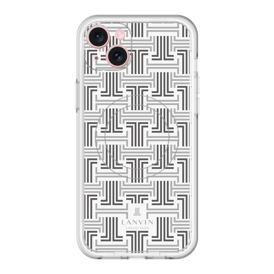 スリムプロテクションプレミアムケース with MagSafe［ LANVIN COLLECTION - モノグラム ］